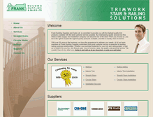 Tablet Screenshot of frankbuildingsupplies.com
